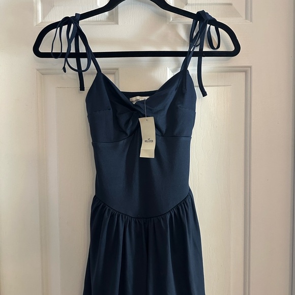 NWT hollister knit drop waist skort dress navy XS - Picture 4 of 6